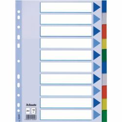 Esselte Divider PP A4 10 Tabs (Esselte - deler - 10 dele - for A4 - m)