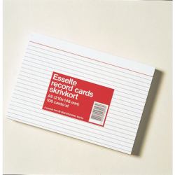 Esselte Index/Memo/Cardo Cards A5 Ruled - (Skrivkort 8000 A5L linjerat)