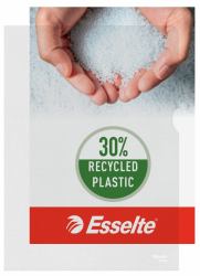 Esselte Quality Folder A4, 30% pre-consumer recycled plastic (Esselte omslag 105my PP prÃ¦get A4 TSÃ)