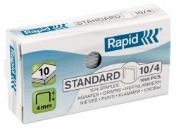 Rapid Staples Standard 10/4 Galvanized Box of 1000 (Rapid hÃ¦fteklammer Standard 10/4 t/10)
