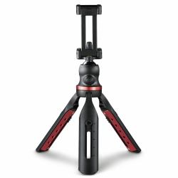 Hama Solid treppiede Smartphone/Tablet 3 gamba/gambe Nero, Rosso (Hama 2in1 "Solid" 19B stÃ¸ttesystem - s)