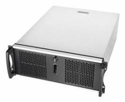 Chenbro RM41300 network equipment chassis 4U Black, Silver (Rm41300 Network Equipment - Chassis 4U Black, Silver - Warranty: 12M)