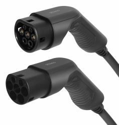 Deltaco EV-3207 Stromkabel Schwarz 7 m (DELTACO EV-cable type 2 - type 2, 3 ph)