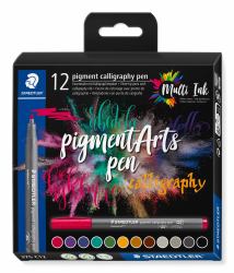 Staedtler Pigment Arts Calligraphy Pen felt pen Multicolour 12 pc[s] (STAEDTLER 375 - fiberspidspen - callig)
