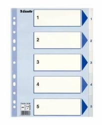 Esselte Index 1-5 PP A4 White (Register Non-Stop A4 1-5 White)