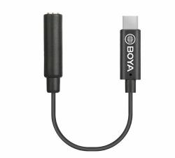 BOYA BY-K4 câble audio 3,5mm USB Type-C Noir (BOYA BY-K4 - USB-C til hovedtelefon ja)