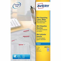 Avery J8659-25 17.8 x 10mm Mini Multipurpose Labels 25 Sheets - 270 Labels per Sheet