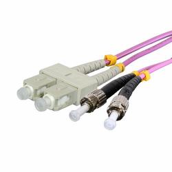 Cablenet VT3STSC3 InfiniBand/Glasfaserkabel 3 m ST SC Violett (CNL 3M OM3 STSC DX Vi Ls OF)