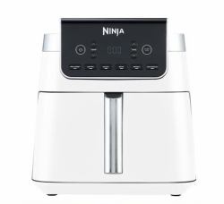 Ninja AF180EUWH friteuse Unique 6,2 L Autonome 2000 W Friteuse d’air chaud Blanc (Ninja HeiÃluftfritteuse AF180EU)