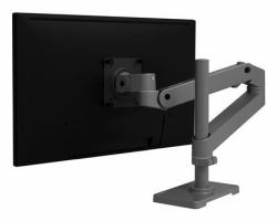 Ergotron LX Pro Series 45-695-293 Flachbildschirm-Tischhalterung 86,4 cm [34"] Tisch/Bank Dunkles Grau (Single monitor arm with tall pole - For screens sized up to 34" - Weight Capacity: 4 to 22 lb...