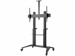 ROLINE 17.03.1263 multimedia cart/stand Black (LCD/TV ROLLSTAENDER.BIS 140KG - FUER TV BIS 304CM [70IN - 120IN])