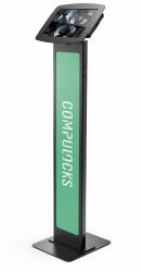 Compulocks Space BrandMe supporto antifurto per tablet Nero 27,7 cm [10.9"] (iPad Air 10.9" [4-5th Gen] - Enclosure Brandable Floor - Stand Black)