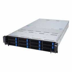 ASUS RS521A-E12-RS12U Socket SP5 Rack [2U] Schwarz, Silber (ASUS SP5 RS521A-E12-RS12U 2U SERVER)