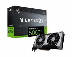 MSI VENTUS GeForce RTX 5060 TI 16G 2X OC PLUS NVIDIA 16 GB GDDR7 (MSI RTX 5060 TI 16GB VENTUS 2X OC PLUS)