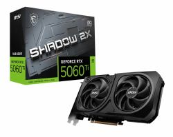 MSI GEFORCE 5060 TI 16GB SHADOW 2X OC PLUS BULK NVIDIA GeForce RTX 5060 Ti GDDR7 (MSI 5060 TI 16GB SHADOW 2X OC PLUS BULK)
