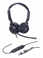 Yealink Dual-Teams-Headset mit USB-C/A-Anschluss (UH42 Dual Teams USB-C/A - Warranty: 12M)