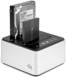OWC Drive Dock USB 3.2 Gen 2 [3.1 Gen 1] Type-C Schwarz, Silber (OWC Drive Dock USB 3.2 Gen2 Dual-Bay Drive Docking Solution)