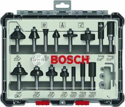 Bosch 2 607 017 472 milling cutter (Bosch BitsÃ¦t til frÃ¦sejern, 15 dele, b)