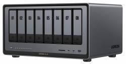 Ugreen NASync DXP8800 Plus NAS Desktop Intel® Core™ i5 i5-1235U 8 GB DDR5 UGOS Pro Schwarz (UGREEN NASync DXP8800 Pro; 8-Bay Thunderbolt NAS with Intel 10-Core i5 CPU [Up to 4.40 GHz]; 8GB DDR5;...