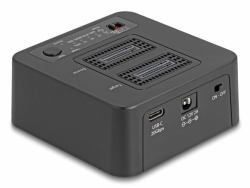 DeLOCK 64300 Speicherlaufwerk-Docking-Station USB 3.2 Gen 2 [3.1 Gen 2] Type-C Schwarz (Konverter M.2 Key M NVMe SSD zu U.2 oder, PC-ZubehÃ¶r)
