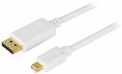 Deltaco DP-1130 DisplayPort-Kabel 3 m mini DisplayPort Weiß (DELTACO DP-1130 - DisplayPort kabel -)
