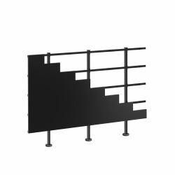Vogel's FMLED 8x8 dvLED-Bodenhalterung für 27"-Schränke in 8x8-Konfiguration (FMLED 8X8 DVLED FLOOR MOUNT 8X8 - 27 BLACK)