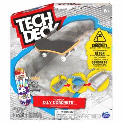 Tech Deck DIY Concrete Reusable Modeling Playset with Exclusive Enjoi Fingerboard, Rail, Molds, Skatepark Kit, Kids Toy for Boys and Girls Ages 6 and up (Spin Master Tech Deck - Concrete Build)
