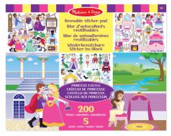 Melissa & Doug Reusable Sticker Pad - Princess Castle Aufkleber für Kinder (Melissa & Doug Naklejka wielokrotnego)