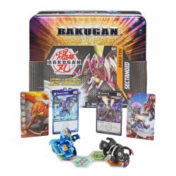 Bakugan Baku-Tin, Sectanoid, Premium Collector’s Storage Tin with Mystery , Trading Cards, Kids Toys for Boys Aged 6 and up (Spin Master Bakugan Baku-Tin Toy Figur)