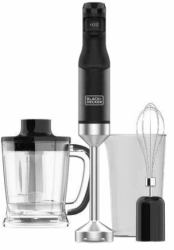 Black & Decker BXHBA1501E Pürierstab 1500 W Schwarz, Transparent (BLACK+DECKER Hand Blender 1500W Black)