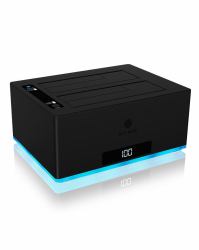 ICY BOX IB-127CL-U3 USB 3.2 Gen 1 [3.1 Gen 1] Type-B Black (Docking- & Klonstation IcyBox 2,5"& 3,)