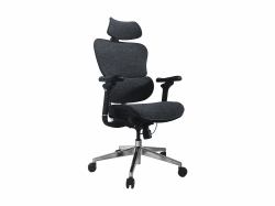 Equip Ergonomischer Premium-Bürostuhl mit Kopfstütze und Armlehnen, Blau-Schwarz (Ergonomic Premium Office - Chair With Headrest And - Armrests, Blue Black - Warranty: 12M)