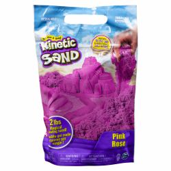 Kinetic Sand , 2lbs Pink Play Sand, Moldable Sensory Toys for Kids, Resealable Bag [Packaging May Vary], for Ages 3 and up (Spin Master Kinetic Sand Color Bag pin)