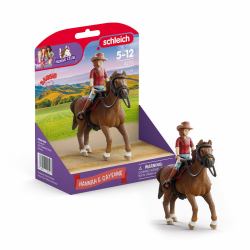 schleich HORSE CLUB Hannah & Cayenne (Horse Club Hannah & Cayenne [braun])