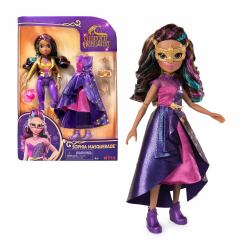 Unicorn Academy Deluxe Ankleidepuppe Maskenball - Sophia, Originalpuppe zur beliebten Netflix-Serie, 24 cm groß, mit 2 Outfits und Accessoires (Unicorn Academy Sophia Masquerade)