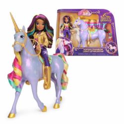 Unicorn Academy - Sophia und Licht-Magie Wildstar Deluxe Set, 28 cm Einhorn mit Lichteffekten und Musik, 24 cm Ankleidepuppe, passend zur Netflix Serie, ab 4 Jahren (Unicorn Academy Sophia & Rainbo...