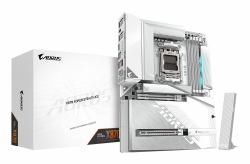 GIGABYTE X870 AORUS STEALTH ICE Motherboard - Supports AMD Ryzen 9000 CPUs, 16+2+2 Phases Digital VRM, up to 8200Hz DDR5 [OC], 2xPCIe 5.0 + 2xPCIe 4.0, Wi-Fi 7, 5 GbE LAN, USB 4 (Gigabyte X870 AORU...