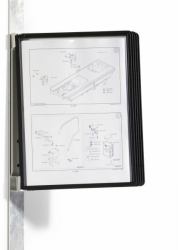 Durable Vario magnet wall 5 document display carousel Portrait A4 (Durable VARIO Magnet Wall 5 A4 Black)