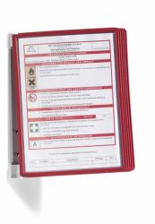 Durable 5551-03 document display carousel Portrait A4 (Durable VARIO WALL 5 A4 Red)