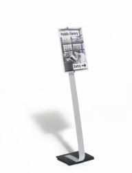 Durable CRYSTAL SIGN A3 Acryl Silber (Durable CRYSTAL SIGN Floor Stand A3)