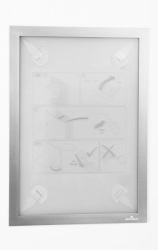 Durable DURAFRAME Wallpaper A4 Schilderhalter Silber (Durable DURAFRAME Wallpaper A4 Silver)