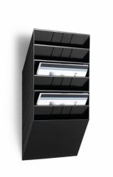 Durable 1709785060 Prospektständer Schwarz (Durable FLEXIBOXX 2 A4 Landscape Black [6])