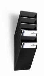 Durable FLEXIBOXX Prospektständer 6 Regale Schwarz (Durable FLEXIBOXX 6 A4 Portrait Black)