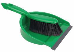 Dustpan and Brush Set Soft Bristle Blue [1]
