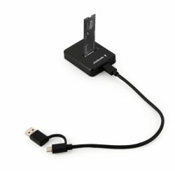 Gembird DD-U3M2 Speicherlaufwerk-Docking-Station USB 3.2 Gen 1 [3.1 Gen 1] Type-C Schwarz (Gembird DD-U3M2 - SSD-dockingstation -)