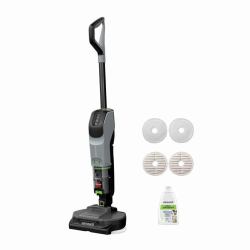 Bissell SpinWave + Vac Pet Pro Aspirateur balai Batterie Sec&humide Cyclonique Sac à poussière 0,4 L Noir, Gris (BISSELL SpinWave VAC PET Pro)
