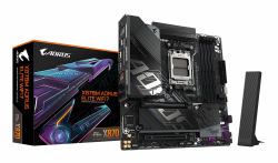 GIGABYTE X870M AORUS ELITE WIFI7 Motherboard - Supports AMD Ryzen 9000 CPUs, 14+2+2 Phases Digital VRM, up to 8200Hz DDR5 [OC], 1xPCIe 5.0 + 1xPCIe 4.0, Wi-Fi 7, 2.5 GbE LAN, USB 4 (AORUS AM5 X870M...