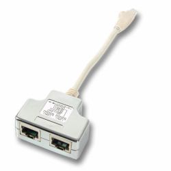 EFB Elektronik K5122.015 Netzwerksplitter Weiß (CAT5 Y-CABLE ADAPTER - 1XRJ45/M TO 2XRJ45/F - SHIELDED)