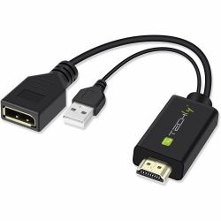 Techly ICOC HDMI-DP12A Videosignal-Konverter 4096 x 2160 Pixel (Icoc Hdmi-Dp12A Video Signal - Converter 4096 X 2160 Pixels - Warranty: 12M)