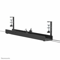 Neomounts ADS07-120BL Cable tray - clamp-on design - universal (ADS07-120BL, Table Cable - Management Tray, - Width-Extendable 80-120cm, Max 5 kg., Clamp-on Design, Universal, -Black - Warranty: 60M)